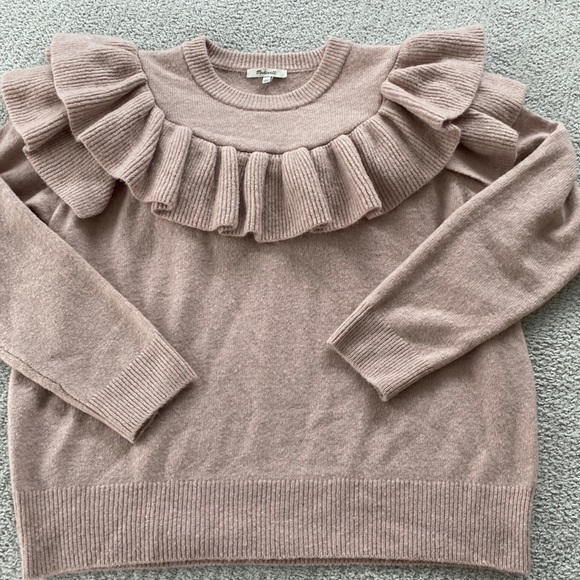 NWT Madewell Ruffle Sweater - Picture 1 of 6